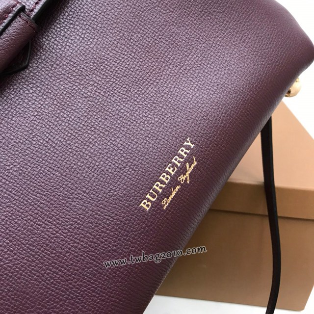 Burberry專門店新款托特包 巴寶莉粒紋皮革手提肩背女包 yxb1492